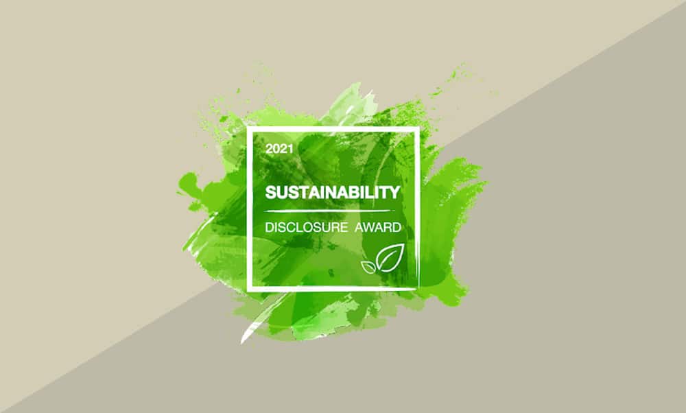 SUSTAINABILITY DISCLOSURE AWARD